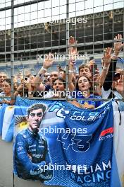 Circuit atmosphere - Franco Colapinto (ARG) Williams Racing fans. 03.11.2024. Formula 1 World Championship, Rd 21, Brazilian Grand Prix, Sao Paulo, Brazil, Race Day.