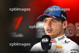 Max Verstappen (NLD) Red Bull Racing in the post race FIA Press Conference. 03.11.2024. Formula 1 World Championship, Rd 21, Brazilian Grand Prix, Sao Paulo, Brazil, Race Day.