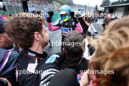 Esteban Ocon (FRA) Alpine F1 Team celebrates his second position in parc ferme. 03.11.2024. Formula 1 World Championship, Rd 21, Brazilian Grand Prix, Sao Paulo, Brazil, Race Day.