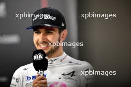 Esteban Ocon (FRA) Alpine F1 Team in the post race FIA Press Conference. 03.11.2024. Formula 1 World Championship, Rd 21, Brazilian Grand Prix, Sao Paulo, Brazil, Race Day.