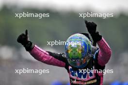 Esteban Ocon (FRA) Alpine F1 Team celebrates his second position in parc ferme. 03.11.2024. Formula 1 World Championship, Rd 21, Brazilian Grand Prix, Sao Paulo, Brazil, Race Day.