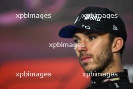 Pierre Gasly (FRA) Alpine F1 Team in the post race FIA Press Conference. 03.11.2024. Formula 1 World Championship, Rd 21, Brazilian Grand Prix, Sao Paulo, Brazil, Race Day.