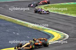 Lando Norris (GBR) McLaren MCL38. 03.11.2024. Formula 1 World Championship, Rd 21, Brazilian Grand Prix, Sao Paulo, Brazil, Race Day.