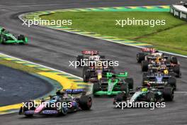 Pierre Gasly (FRA) Alpine F1 Team A524 at the start of the race. 03.11.2024. Formula 1 World Championship, Rd 21, Brazilian Grand Prix, Sao Paulo, Brazil, Race Day.