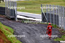 Carlos Sainz Jr (ESP) Ferrari crashed out of the race. 03.11.2024. Formula 1 World Championship, Rd 21, Brazilian Grand Prix, Sao Paulo, Brazil, Race Day.