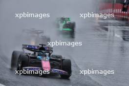 Esteban Ocon (FRA) Alpine F1 Team A524 leads behind the Aston Martin FIA Safety Car. 03.11.2024. Formula 1 World Championship, Rd 21, Brazilian Grand Prix, Sao Paulo, Brazil, Race Day.