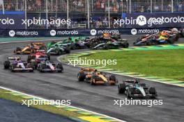 George Russell (GBR) Mercedes AMG F1 W15 leads at the start of the race. 03.11.2024. Formula 1 World Championship, Rd 21, Brazilian Grand Prix, Sao Paulo, Brazil, Race Day.