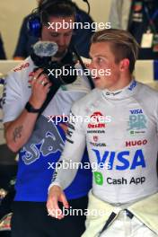 Liam Lawson (NZL) RB in the pits while the race is red flagged. 03.11.2024. Formula 1 World Championship, Rd 21, Brazilian Grand Prix, Sao Paulo, Brazil, Race Day.