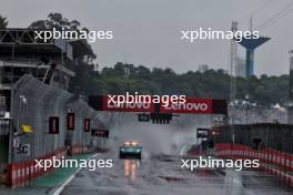 Esteban Ocon (FRA) Alpine F1 Team A524 leads behind the Aston Martin FIA Safety Car. 03.11.2024. Formula 1 World Championship, Rd 21, Brazilian Grand Prix, Sao Paulo, Brazil, Race Day.