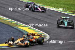 Oscar Piastri (AUS) McLaren MCL38. 03.11.2024. Formula 1 World Championship, Rd 21, Brazilian Grand Prix, Sao Paulo, Brazil, Race Day.