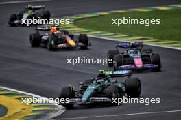 Fernando Alonso (ESP) Aston Martin F1 Team AMR24. 03.11.2024. Formula 1 World Championship, Rd 21, Brazilian Grand Prix, Sao Paulo, Brazil, Race Day.