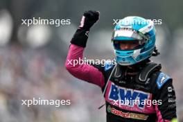 Pierre Gasly (FRA) Alpine F1 Team celebrates his third position in parc ferme. 03.11.2024. Formula 1 World Championship, Rd 21, Brazilian Grand Prix, Sao Paulo, Brazil, Race Day.