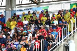 Circuit atmosphere - fans in the grandstand. 03.11.2024. Formula 1 World Championship, Rd 21, Brazilian Grand Prix, Sao Paulo, Brazil, Race Day.