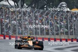 Lando Norris (GBR) McLaren MCL38. 03.11.2024. Formula 1 World Championship, Rd 21, Brazilian Grand Prix, Sao Paulo, Brazil, Race Day.