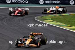 Lando Norris (GBR) McLaren MCL38. 02.11.2024. Formula 1 World Championship, Rd 21, Brazilian Grand Prix, Sao Paulo, Brazil, Sprint and Qualifying Day.