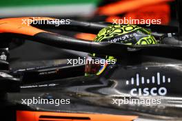 Sprint winner Lando Norris (GBR) McLaren MCL38 in parc ferme. 02.11.2024. Formula 1 World Championship, Rd 21, Brazilian Grand Prix, Sao Paulo, Brazil, Sprint and Qualifying Day.