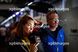 Margot Laffite (FRA), Canal Plus TV and Franck Montagny (FRA) 02.11.2024. Formula 1 World Championship, Rd 21, Brazilian Grand Prix, Sao Paulo, Brazil, Sprint and Qualifying Day.