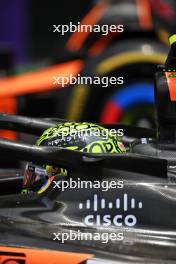 Sprint winner Lando Norris (GBR) McLaren MCL38 in parc ferme. 02.11.2024. Formula 1 World Championship, Rd 21, Brazilian Grand Prix, Sao Paulo, Brazil, Sprint and Qualifying Day.