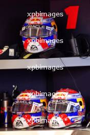 Helmets of Max Verstappen (NLD) Red Bull Racing. 02.11.2024. Formula 1 World Championship, Rd 21, Brazilian Grand Prix, Sao Paulo, Brazil, Sprint and Qualifying Day.