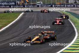 Lando Norris (GBR) McLaren MCL38 at the start of Sprint. 02.11.2024. Formula 1 World Championship, Rd 21, Brazilian Grand Prix, Sao Paulo, Brazil, Sprint and Qualifying Day.