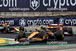 Lando Norris (GBR) McLaren MCL38. 02.11.2024. Formula 1 World Championship, Rd 21, Brazilian Grand Prix, Sao Paulo, Brazil, Sprint and Qualifying Day.