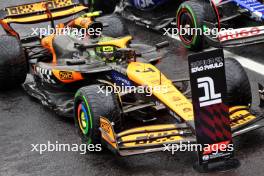 Pole sitter Lando Norris (GBR) McLaren MCL38 in qualifying parc ferme. 03.11.2024. Formula 1 World Championship, Rd 21, Brazilian Grand Prix, Sao Paulo, Brazil, Race Day.