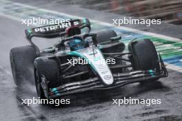 George Russell (GBR) Mercedes AMG F1 W15 leaves the pits. 03.11.2024. Formula 1 World Championship, Rd 21, Brazilian Grand Prix, Sao Paulo, Brazil, Race Day.