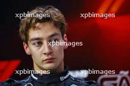 George Russell (GBR) Mercedes AMG F1 in the post qualifying FIA Press Conference. 03.11.2024. Formula 1 World Championship, Rd 21, Brazilian Grand Prix, Sao Paulo, Brazil, Race Day.