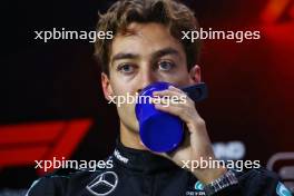 George Russell (GBR) Mercedes AMG F1 in the post qualifying FIA Press Conference. 03.11.2024. Formula 1 World Championship, Rd 21, Brazilian Grand Prix, Sao Paulo, Brazil, Race Day.