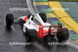 Lewis Hamilton (GBR) Mercedes AMG F1 in the McLaren MP4/5B - demonstration run. 03.11.2024. Formula 1 World Championship, Rd 21, Brazilian Grand Prix, Sao Paulo, Brazil, Race Day.