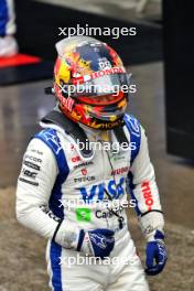 Third placed Yuki Tsunoda (JPN) RB in qualifying parc ferme. 03.11.2024. Formula 1 World Championship, Rd 21, Brazilian Grand Prix, Sao Paulo, Brazil, Race Day.