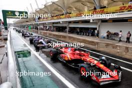 Charles Leclerc (MON) Ferrari SF-24 leaves the pits. 03.11.2024. Formula 1 World Championship, Rd 21, Brazilian Grand Prix, Sao Paulo, Brazil, Race Day.