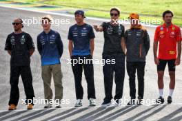 F1 drivers lined up at the Senna S. 31.10.2024. Formula 1 World Championship, Rd 21, Brazilian Grand Prix, Sao Paulo, Brazil, Preparation Day.