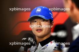 Yuki Tsunoda (JPN) RB in the FIA Press Conference. 31.10.2024. Formula 1 World Championship, Rd 21, Brazilian Grand Prix, Sao Paulo, Brazil, Preparation Day.