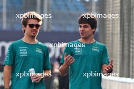 (L to R): Felipe Drugovich (BRA) Aston Martin F1 Team, Reserve and Development Programme Driver with Lance Stroll (CDN) Aston Martin F1 Team. 31.10.2024. Formula 1 World Championship, Rd 21, Brazilian Grand Prix, Sao Paulo, Brazil, Preparation Day.