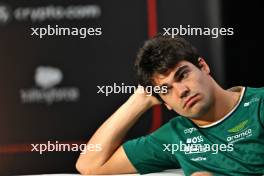 Lance Stroll (CDN) Aston Martin F1 Team in the FIA Press Conference. 31.10.2024. Formula 1 World Championship, Rd 21, Brazilian Grand Prix, Sao Paulo, Brazil, Preparation Day.