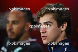 Franco Colapinto (ARG) Williams Racing in the FIA Press Conference. 31.10.2024. Formula 1 World Championship, Rd 21, Brazilian Grand Prix, Sao Paulo, Brazil, Preparation Day.