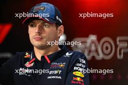 Max Verstappen (NLD) Red Bull Racing in the FIA Press Conference. 31.10.2024. Formula 1 World Championship, Rd 21, Brazilian Grand Prix, Sao Paulo, Brazil, Preparation Day.