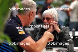 Bernie Ecclestone (GBR) with Jonathan Wheatley (GBR) Red Bull Racing Team Manager. 31.10.2024. Formula 1 World Championship, Rd 21, Brazilian Grand Prix, Sao Paulo, Brazil, Preparation Day.