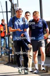 (L to R): Alexander Albon (THA) Williams Racing with Patrick Harding (GBR) Williams Racing Personal Trainer. 31.10.2024. Formula 1 World Championship, Rd 21, Brazilian Grand Prix, Sao Paulo, Brazil, Preparation Day.