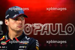 Max Verstappen (NLD) Red Bull Racing in the FIA Press Conference. 31.10.2024. Formula 1 World Championship, Rd 21, Brazilian Grand Prix, Sao Paulo, Brazil, Preparation Day.