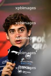 Franco Colapinto (ARG) Williams Racing in the FIA Press Conference. 31.10.2024. Formula 1 World Championship, Rd 21, Brazilian Grand Prix, Sao Paulo, Brazil, Preparation Day.