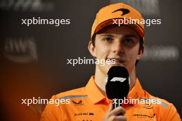 Oscar Piastri (AUS) McLaren in the FIA Press Conference. 31.10.2024. Formula 1 World Championship, Rd 21, Brazilian Grand Prix, Sao Paulo, Brazil, Preparation Day.