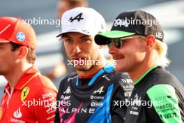 Pierre Gasly (FRA) Alpine F1 Team with Valtteri Bottas (FIN) Sauber. 31.10.2024. Formula 1 World Championship, Rd 21, Brazilian Grand Prix, Sao Paulo, Brazil, Preparation Day.