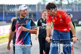 (L to R): Pierre Gasly (FRA) Alpine F1 Team with Charles Leclerc (MON) Ferrari. 31.10.2024. Formula 1 World Championship, Rd 21, Brazilian Grand Prix, Sao Paulo, Brazil, Preparation Day.