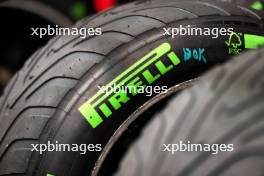 Pirelli intermediate tyres. 31.10.2024. Formula 1 World Championship, Rd 21, Brazilian Grand Prix, Sao Paulo, Brazil, Preparation Day.