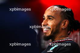 Lewis Hamilton (GBR) Mercedes AMG F1 in the FIA Press Conference. 31.10.2024. Formula 1 World Championship, Rd 21, Brazilian Grand Prix, Sao Paulo, Brazil, Preparation Day.