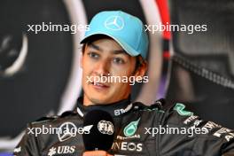 George Russell (GBR) Mercedes AMG F1 in the post race FIA Press Conference. 09.06.2024. Formula 1 World Championship, Rd 9, Canadian Grand Prix, Montreal, Canada, Race Day.