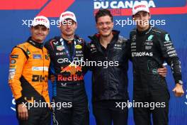 1st place Max Verstappen (NLD) Red Bull Racing RB20, 2nd place Lando Norris (GBR) McLaren MCL38 with Steve Knowles (GBR) Red Bull Racing Senior Race Strategy Engineer and 3rd place George Russell (GBR) Mercedes AMG F1 W15. 09.06.2024. Formula 1 World Championship, Rd 9, Canadian Grand Prix, Montreal, Canada, Race Day.