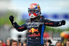 Race winner Max Verstappen (NLD) Red Bull Racing celebrates in parc ferme. 09.06.2024. Formula 1 World Championship, Rd 9, Canadian Grand Prix, Montreal, Canada, Race Day.